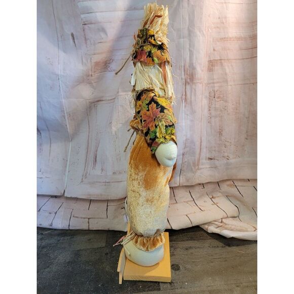 Happy harvest scarecrow birdhouse pumpkin fall figure decor - Picture 4 of 6